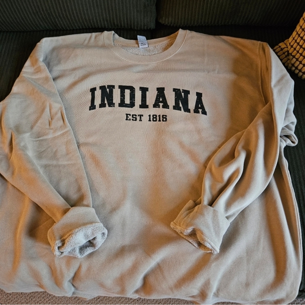 Indiana EST 1816 Women's Beige Sweatshirt